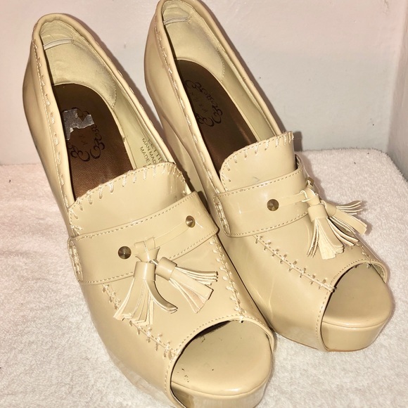 N.Y.L.A. Lettis peep toe pumps size 8.5 - Picture 2 of 6